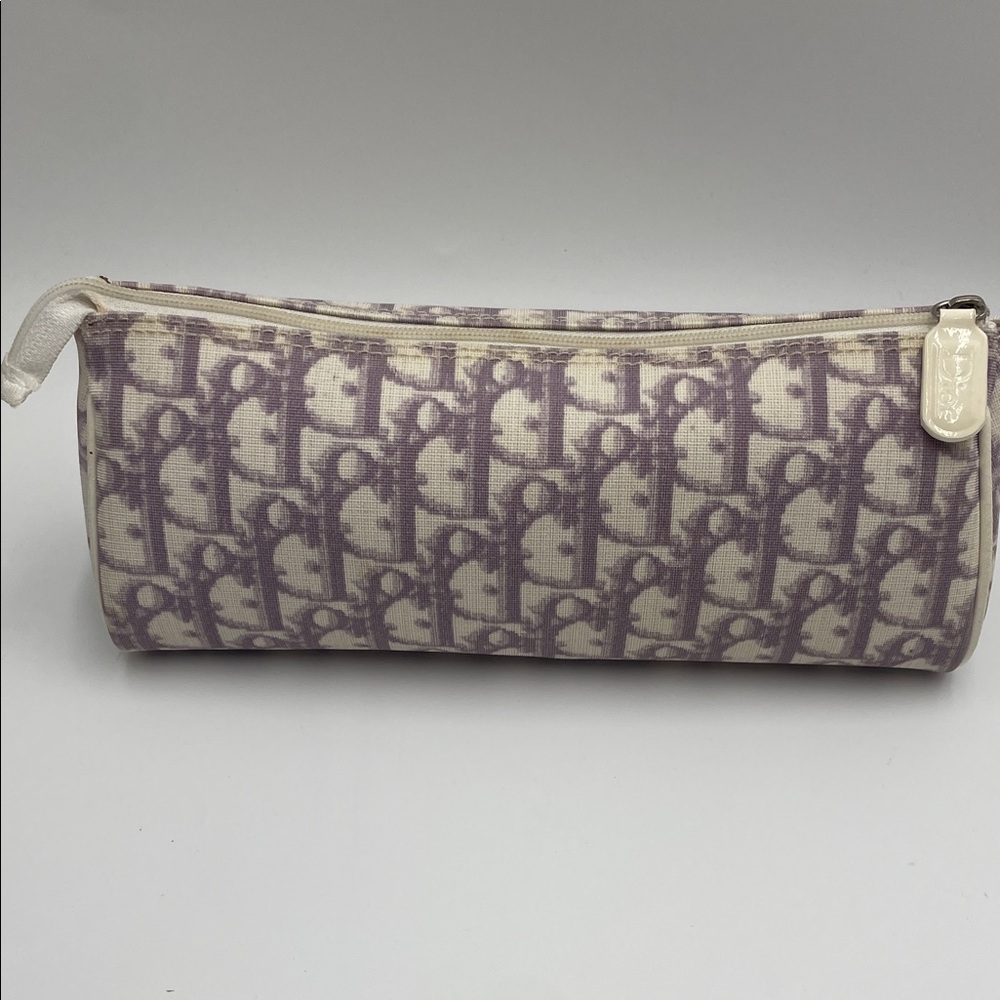 Dior Purple and Cream Cosmetic Case - Picture 3 of 12